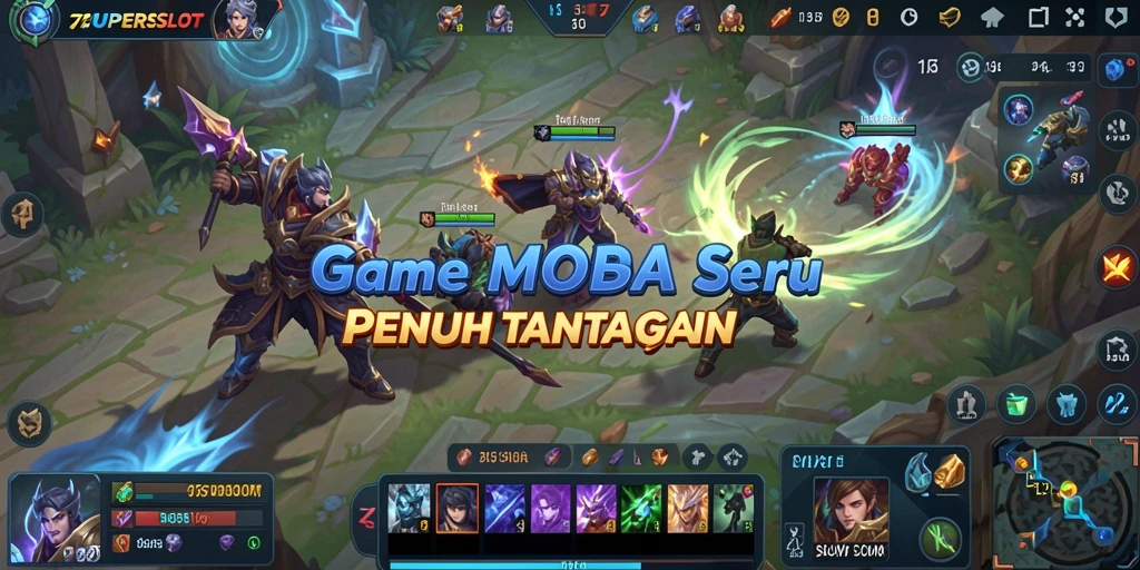 Gameplay menarik 77SUPERSLOT dalam aksi pertempuran tim.