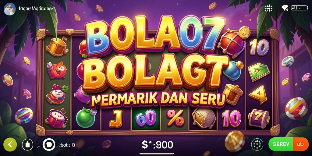 Tampilan gameplay BOLA07 dengan efek slot yang menakjubkan.